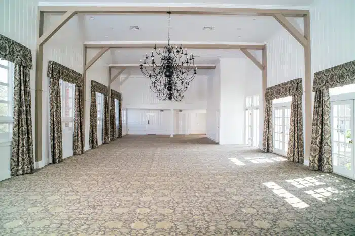 The interior of the Town Hall without any chairs