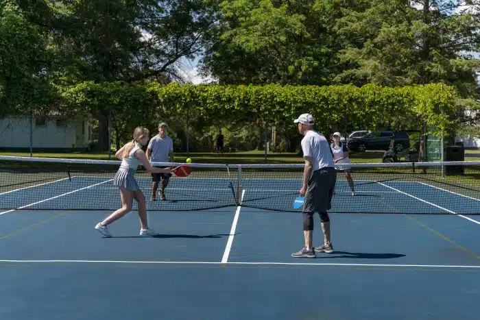 people playing pickleball in vermont