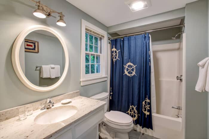 A bathroom in one of the accommodations