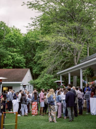 A reception on the lawn