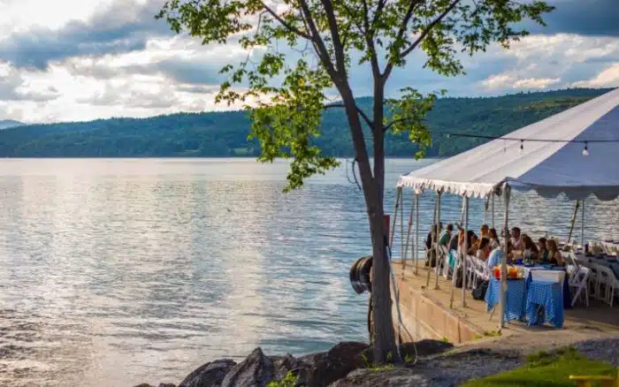 View of North Dock and Lake Champlain