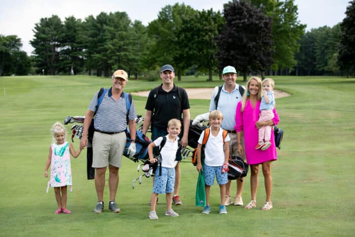 Family golf outing