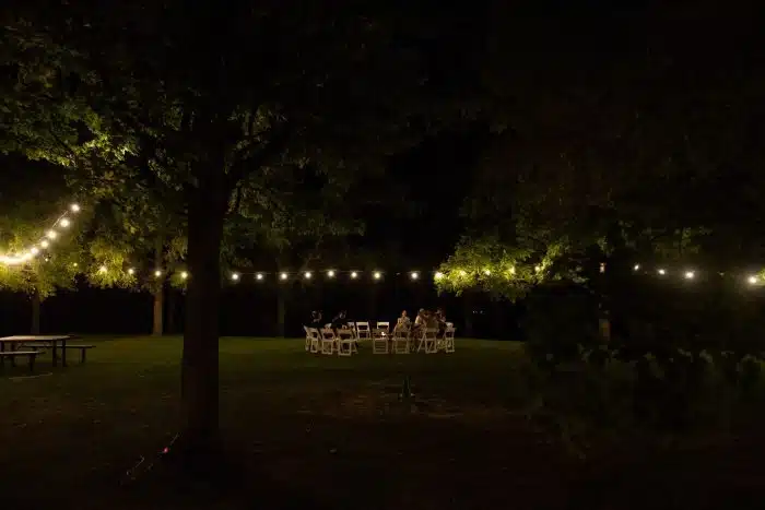 Red Mill Lawn at night