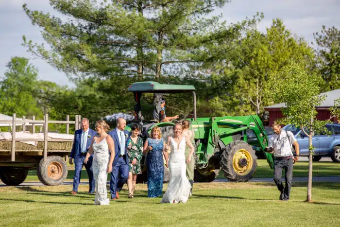 Hayride to the reception