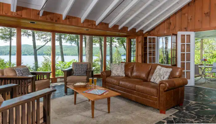 A living area in one of the accommodations