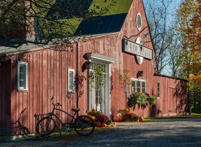 The exterior of the Red Mill