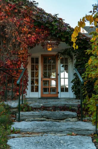 The exterior of one of the accommodations