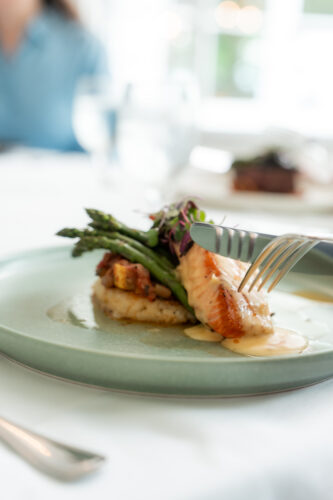 A picture of a salmon dish