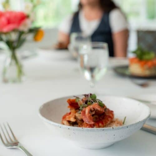 A lobster dish in a bowl