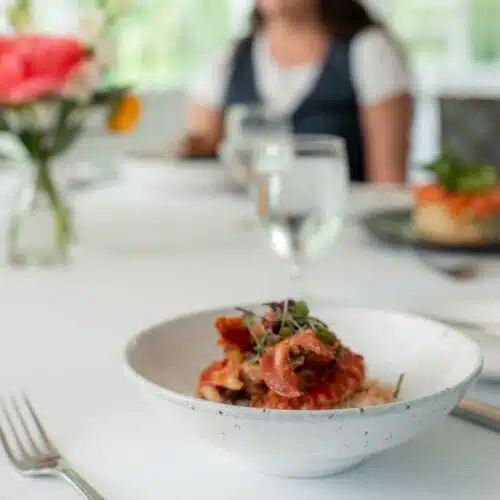 A lobster dish in a bowl
